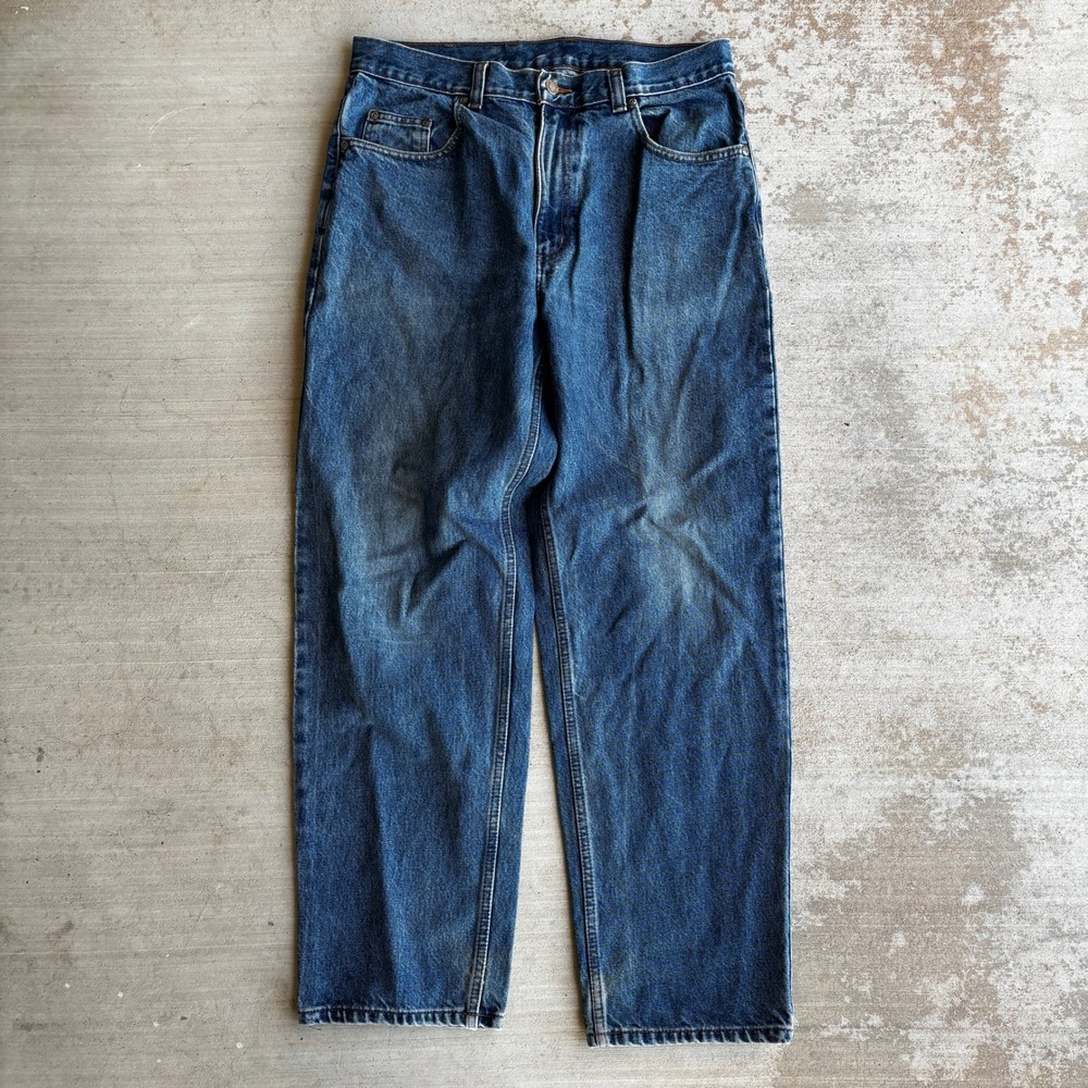 Members Mark Mens Heavyweight Workwear Jeans Medium Wash 34x30 Denim Pants